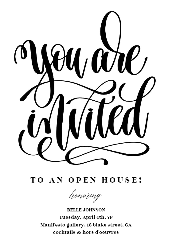 You Are Invited Open House Invitation Template Free Greetings Island